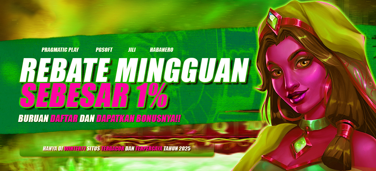 REBATE SLOT MINGGUAN 1%
